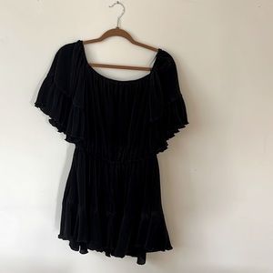 Ribbed Dressy Romper